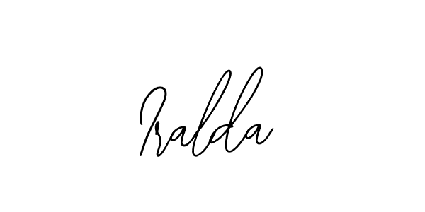 You should practise on your own different ways (Bearetta-2O07w) to write your name (Iralda) in signature. don't let someone else do it for you. Iralda signature style 12 images and pictures png