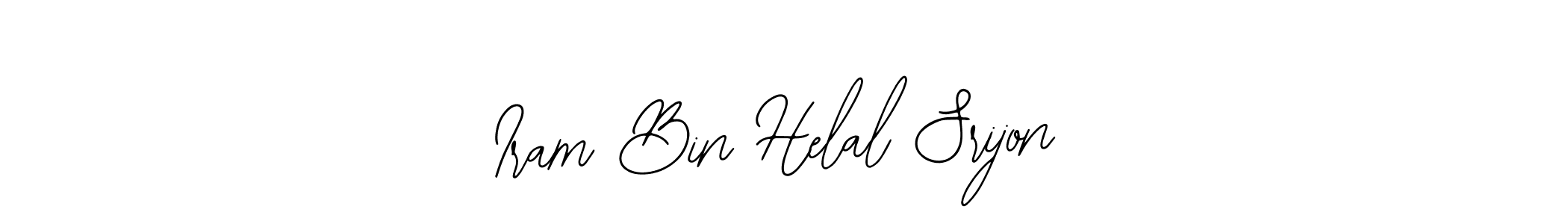 Make a beautiful signature design for name Iram Bin Helal Srijon. With this signature (Bearetta-2O07w) style, you can create a handwritten signature for free. Iram Bin Helal Srijon signature style 12 images and pictures png