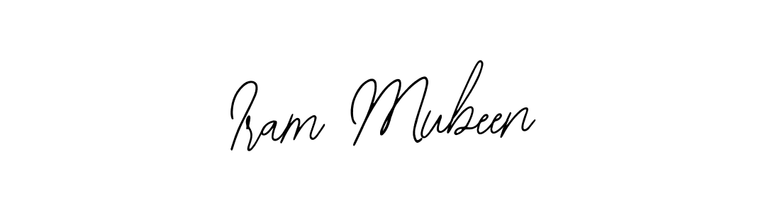 This is the best signature style for the Iram Mubeen name. Also you like these signature font (Bearetta-2O07w). Mix name signature. Iram Mubeen signature style 12 images and pictures png