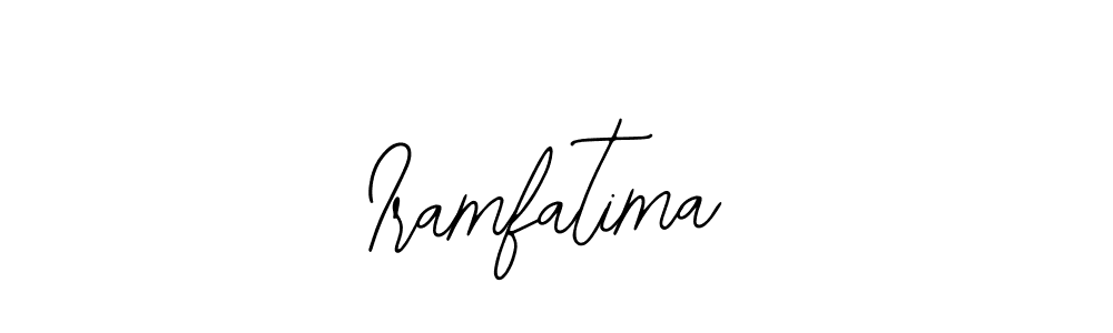 How to make Iramfatima name signature. Use Bearetta-2O07w style for creating short signs online. This is the latest handwritten sign. Iramfatima signature style 12 images and pictures png