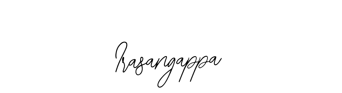 Bearetta-2O07w is a professional signature style that is perfect for those who want to add a touch of class to their signature. It is also a great choice for those who want to make their signature more unique. Get Irasangappa name to fancy signature for free. Irasangappa signature style 12 images and pictures png