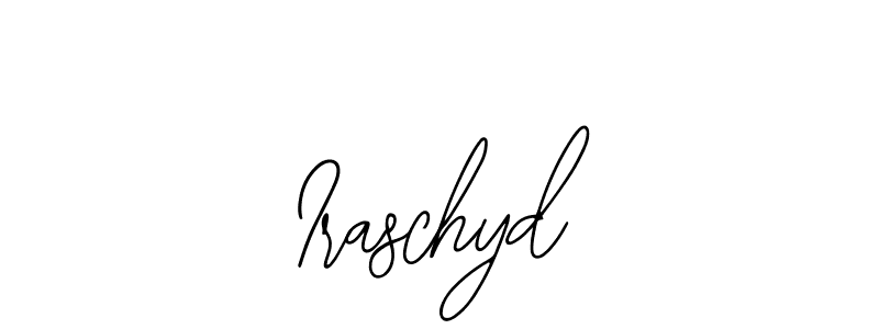 if you are searching for the best signature style for your name Iraschyd. so please give up your signature search. here we have designed multiple signature styles  using Bearetta-2O07w. Iraschyd signature style 12 images and pictures png