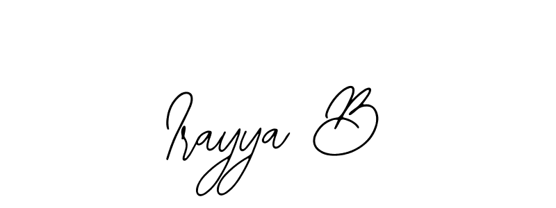 Use a signature maker to create a handwritten signature online. With this signature software, you can design (Bearetta-2O07w) your own signature for name Irayya B. Irayya B signature style 12 images and pictures png