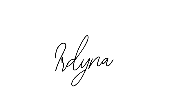 Make a beautiful signature design for name Irdyna. Use this online signature maker to create a handwritten signature for free. Irdyna signature style 12 images and pictures png