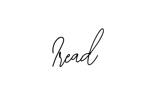How to make Iread signature? Bearetta-2O07w is a professional autograph style. Create handwritten signature for Iread name. Iread signature style 12 images and pictures png