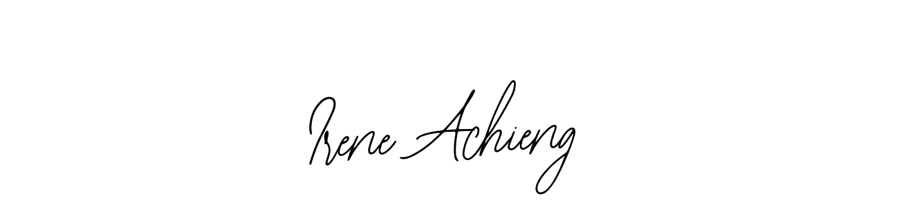 You should practise on your own different ways (Bearetta-2O07w) to write your name (Irene Achieng) in signature. don't let someone else do it for you. Irene Achieng signature style 12 images and pictures png