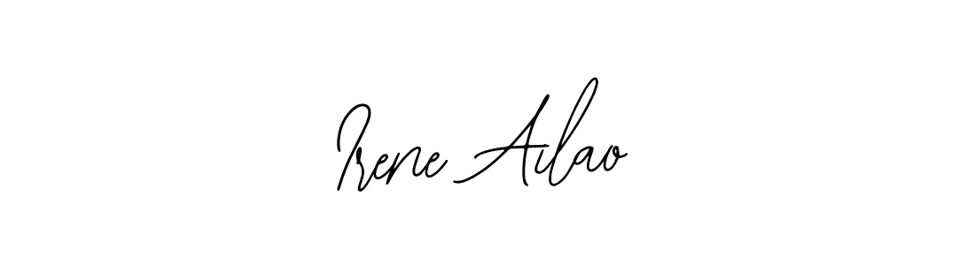 The best way (Bearetta-2O07w) to make a short signature is to pick only two or three words in your name. The name Irene Ailao include a total of six letters. For converting this name. Irene Ailao signature style 12 images and pictures png