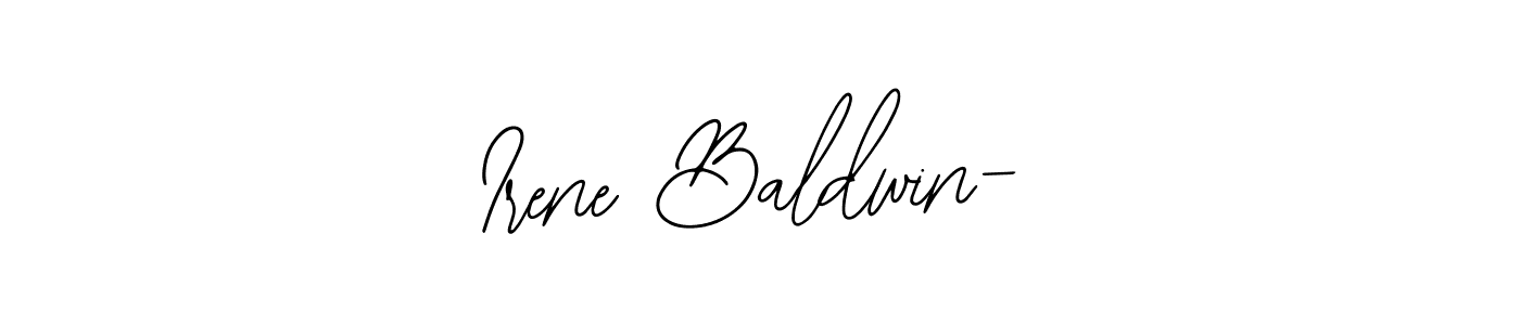 Create a beautiful signature design for name Irene Baldwin-. With this signature (Bearetta-2O07w) fonts, you can make a handwritten signature for free. Irene Baldwin- signature style 12 images and pictures png