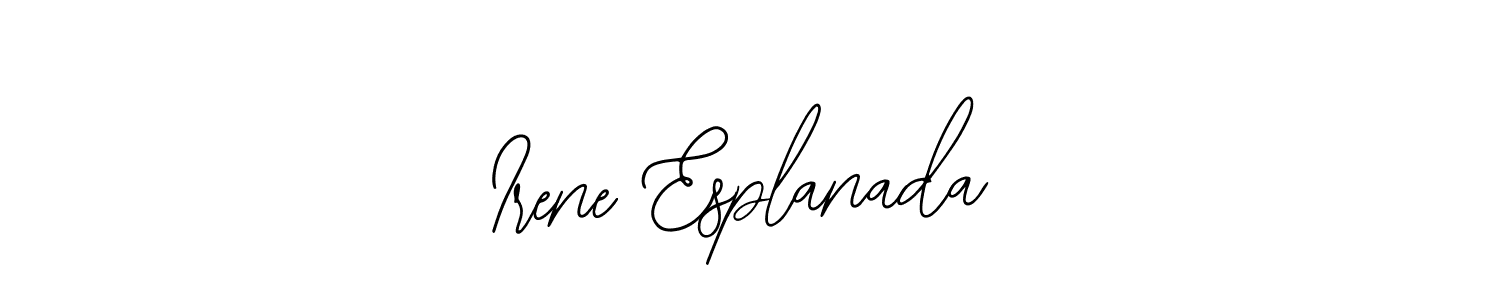 This is the best signature style for the Irene Esplanada name. Also you like these signature font (Bearetta-2O07w). Mix name signature. Irene Esplanada signature style 12 images and pictures png