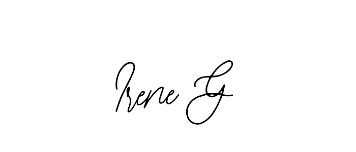 Bearetta-2O07w is a professional signature style that is perfect for those who want to add a touch of class to their signature. It is also a great choice for those who want to make their signature more unique. Get Irene G name to fancy signature for free. Irene G signature style 12 images and pictures png