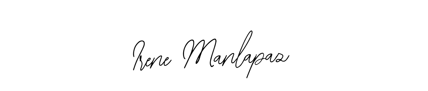 The best way (Bearetta-2O07w) to make a short signature is to pick only two or three words in your name. The name Irene Manlapaz include a total of six letters. For converting this name. Irene Manlapaz signature style 12 images and pictures png