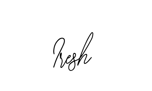 The best way (Bearetta-2O07w) to make a short signature is to pick only two or three words in your name. The name Iresh include a total of six letters. For converting this name. Iresh signature style 12 images and pictures png