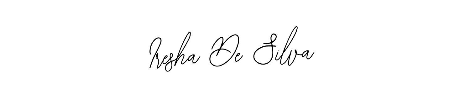 Design your own signature with our free online signature maker. With this signature software, you can create a handwritten (Bearetta-2O07w) signature for name Iresha De Silva. Iresha De Silva signature style 12 images and pictures png