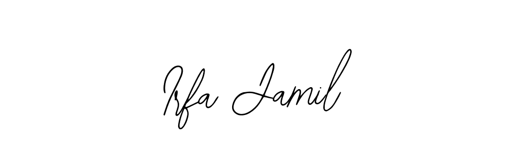 Design your own signature with our free online signature maker. With this signature software, you can create a handwritten (Bearetta-2O07w) signature for name Irfa Jamil. Irfa Jamil signature style 12 images and pictures png