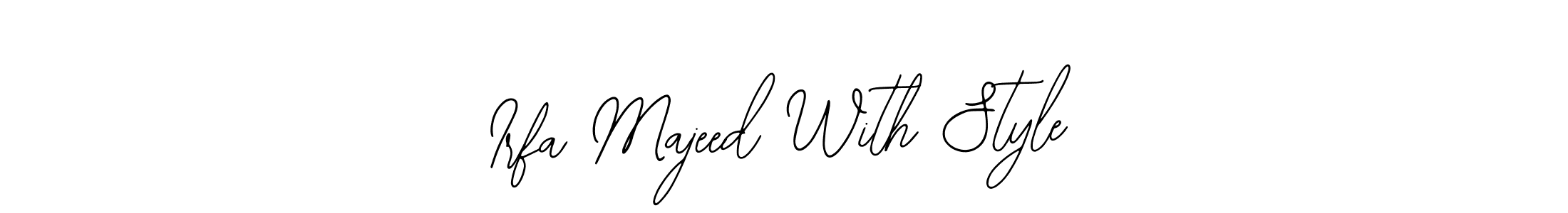 Create a beautiful signature design for name Irfa Majeed With Style. With this signature (Bearetta-2O07w) fonts, you can make a handwritten signature for free. Irfa Majeed With Style signature style 12 images and pictures png