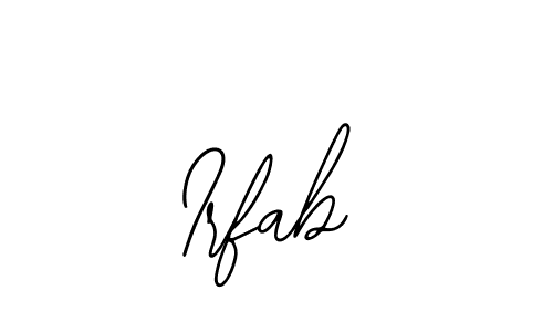 Design your own signature with our free online signature maker. With this signature software, you can create a handwritten (Bearetta-2O07w) signature for name Irfab. Irfab signature style 12 images and pictures png