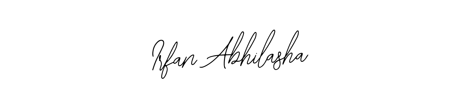 Make a beautiful signature design for name Irfan Abhilasha. With this signature (Bearetta-2O07w) style, you can create a handwritten signature for free. Irfan Abhilasha signature style 12 images and pictures png