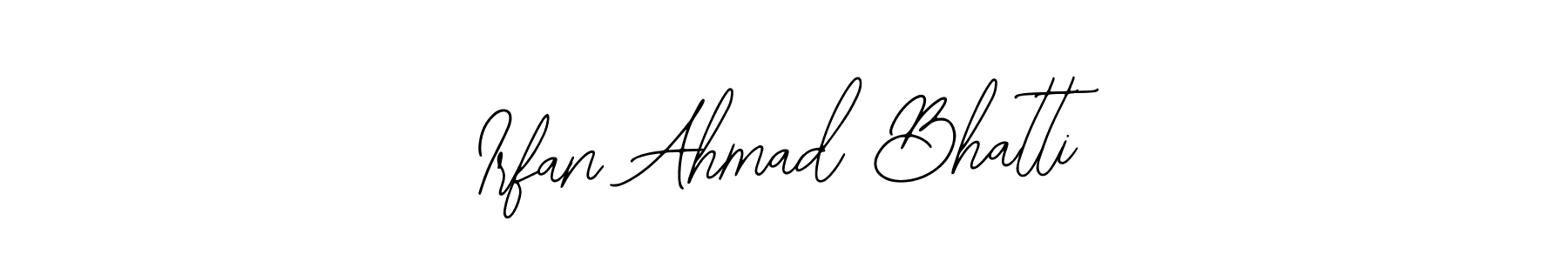 if you are searching for the best signature style for your name Irfan Ahmad Bhatti. so please give up your signature search. here we have designed multiple signature styles  using Bearetta-2O07w. Irfan Ahmad Bhatti signature style 12 images and pictures png