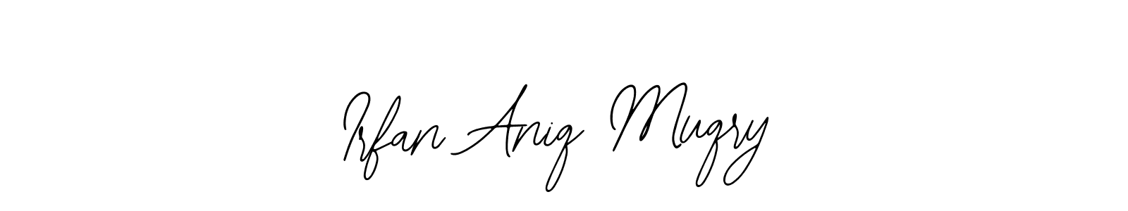 Use a signature maker to create a handwritten signature online. With this signature software, you can design (Bearetta-2O07w) your own signature for name Irfan Aniq Muqry. Irfan Aniq Muqry signature style 12 images and pictures png