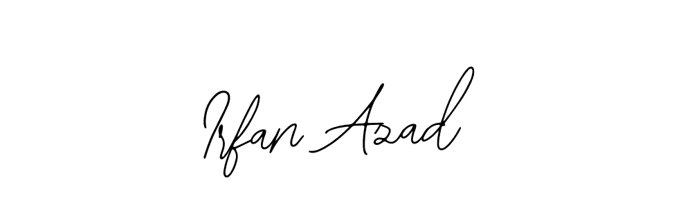 if you are searching for the best signature style for your name Irfan Azad. so please give up your signature search. here we have designed multiple signature styles  using Bearetta-2O07w. Irfan Azad signature style 12 images and pictures png