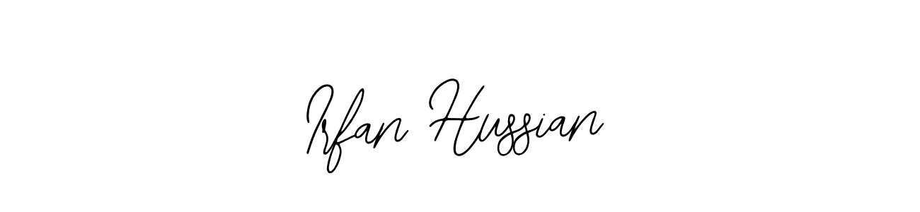 if you are searching for the best signature style for your name Irfan Hussian. so please give up your signature search. here we have designed multiple signature styles  using Bearetta-2O07w. Irfan Hussian signature style 12 images and pictures png