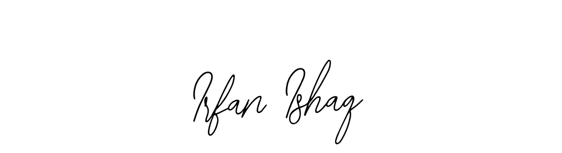 How to make Irfan Ishaq name signature. Use Bearetta-2O07w style for creating short signs online. This is the latest handwritten sign. Irfan Ishaq signature style 12 images and pictures png