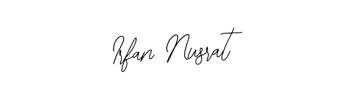 Make a beautiful signature design for name Irfan Nusrat. With this signature (Bearetta-2O07w) style, you can create a handwritten signature for free. Irfan Nusrat signature style 12 images and pictures png