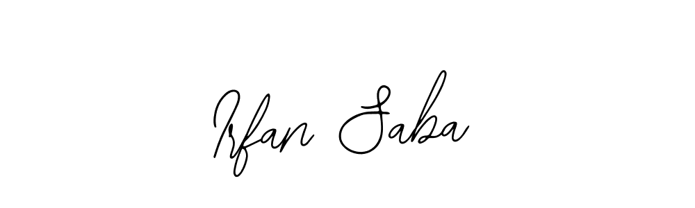 How to make Irfan Saba signature? Bearetta-2O07w is a professional autograph style. Create handwritten signature for Irfan Saba name. Irfan Saba signature style 12 images and pictures png