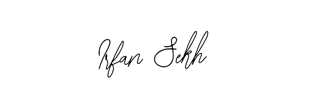 You should practise on your own different ways (Bearetta-2O07w) to write your name (Irfan Sekh) in signature. don't let someone else do it for you. Irfan Sekh signature style 12 images and pictures png