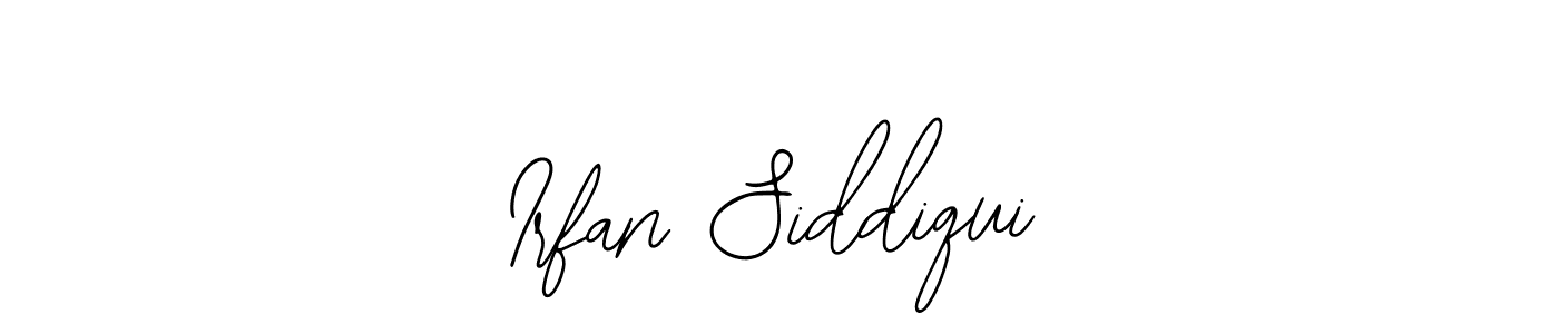 You should practise on your own different ways (Bearetta-2O07w) to write your name (Irfan Siddiqui) in signature. don't let someone else do it for you. Irfan Siddiqui signature style 12 images and pictures png