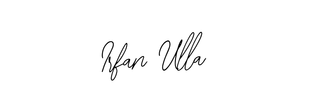 The best way (Bearetta-2O07w) to make a short signature is to pick only two or three words in your name. The name Irfan Ulla include a total of six letters. For converting this name. Irfan Ulla signature style 12 images and pictures png