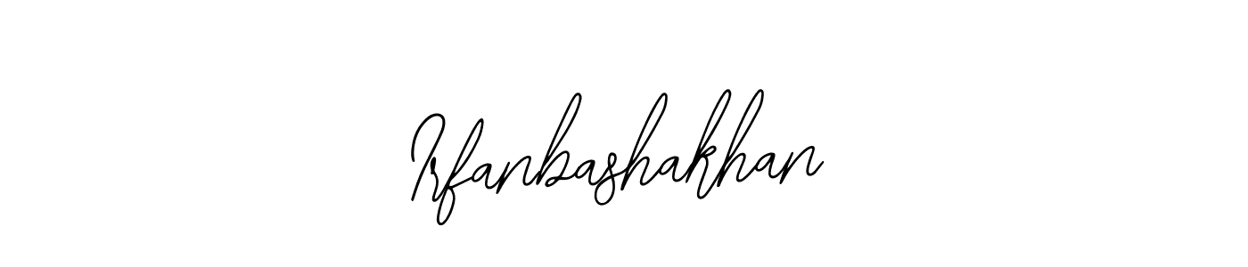 You should practise on your own different ways (Bearetta-2O07w) to write your name (Irfanbashakhan) in signature. don't let someone else do it for you. Irfanbashakhan signature style 12 images and pictures png