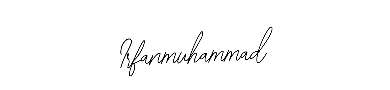 How to make Irfanmuhammad name signature. Use Bearetta-2O07w style for creating short signs online. This is the latest handwritten sign. Irfanmuhammad signature style 12 images and pictures png