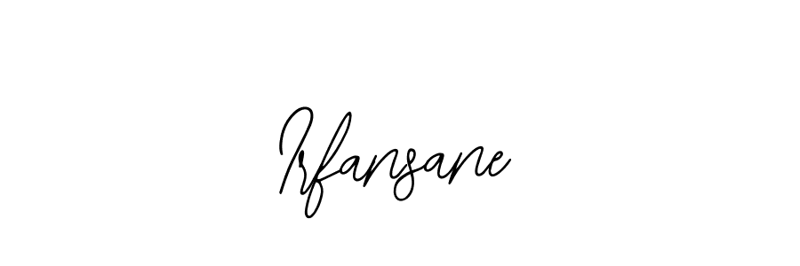 Use a signature maker to create a handwritten signature online. With this signature software, you can design (Bearetta-2O07w) your own signature for name Irfansane. Irfansane signature style 12 images and pictures png