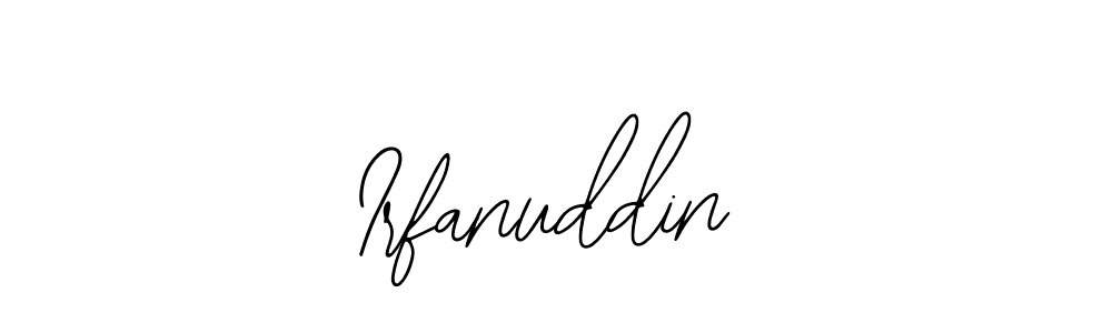 Use a signature maker to create a handwritten signature online. With this signature software, you can design (Bearetta-2O07w) your own signature for name Irfanuddin. Irfanuddin signature style 12 images and pictures png