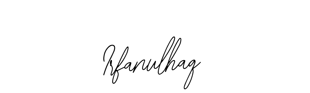 The best way (Bearetta-2O07w) to make a short signature is to pick only two or three words in your name. The name Irfanulhaq include a total of six letters. For converting this name. Irfanulhaq signature style 12 images and pictures png