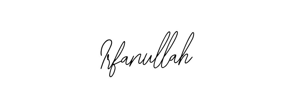 How to make Irfanullah name signature. Use Bearetta-2O07w style for creating short signs online. This is the latest handwritten sign. Irfanullah signature style 12 images and pictures png