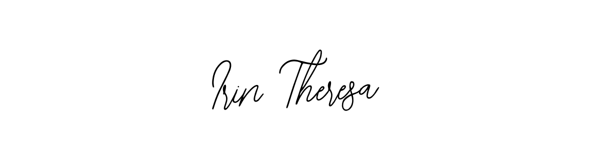 You should practise on your own different ways (Bearetta-2O07w) to write your name (Irin Theresa) in signature. don't let someone else do it for you. Irin Theresa signature style 12 images and pictures png