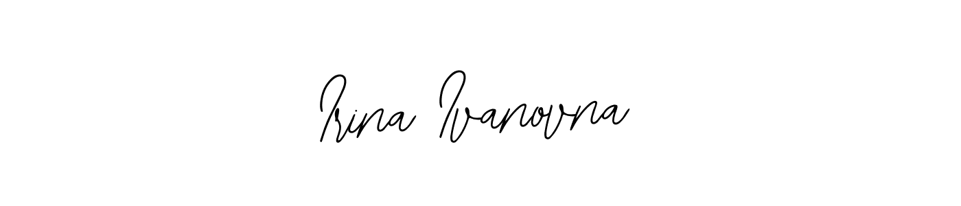 How to make Irina Ivanovna name signature. Use Bearetta-2O07w style for creating short signs online. This is the latest handwritten sign. Irina Ivanovna signature style 12 images and pictures png