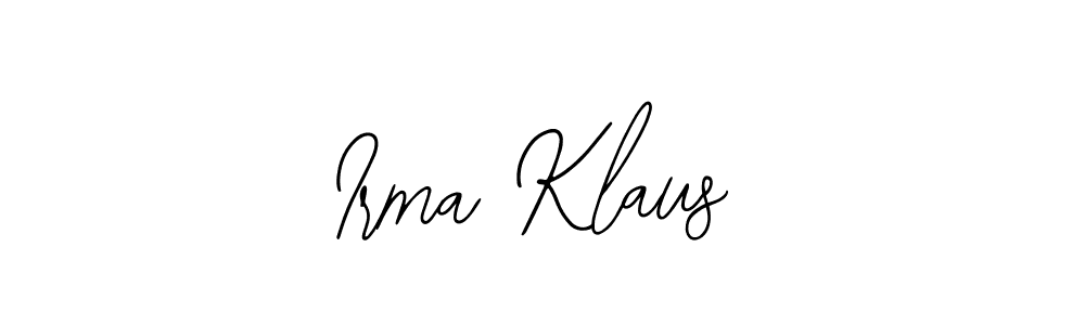 Similarly Bearetta-2O07w is the best handwritten signature design. Signature creator online .You can use it as an online autograph creator for name Irma Klaus. Irma Klaus signature style 12 images and pictures png