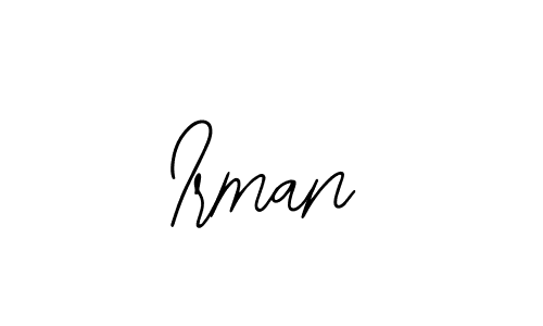 How to make Irman signature? Bearetta-2O07w is a professional autograph style. Create handwritten signature for Irman name. Irman signature style 12 images and pictures png
