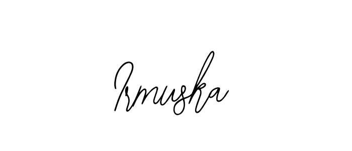 Design your own signature with our free online signature maker. With this signature software, you can create a handwritten (Bearetta-2O07w) signature for name Irmuska. Irmuska signature style 12 images and pictures png