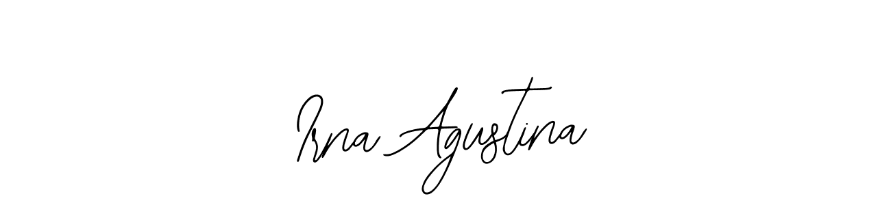 if you are searching for the best signature style for your name Irna Agustina. so please give up your signature search. here we have designed multiple signature styles  using Bearetta-2O07w. Irna Agustina signature style 12 images and pictures png