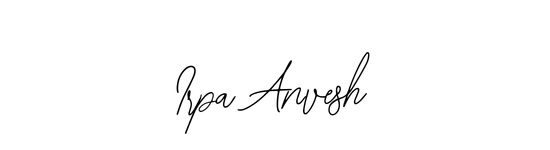 if you are searching for the best signature style for your name Irpa Anvesh. so please give up your signature search. here we have designed multiple signature styles  using Bearetta-2O07w. Irpa Anvesh signature style 12 images and pictures png