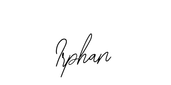 Similarly Bearetta-2O07w is the best handwritten signature design. Signature creator online .You can use it as an online autograph creator for name Irphan. Irphan signature style 12 images and pictures png