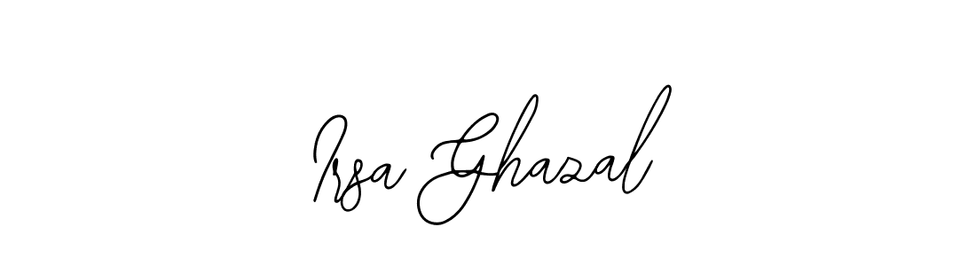 How to make Irsa Ghazal name signature. Use Bearetta-2O07w style for creating short signs online. This is the latest handwritten sign. Irsa Ghazal signature style 12 images and pictures png