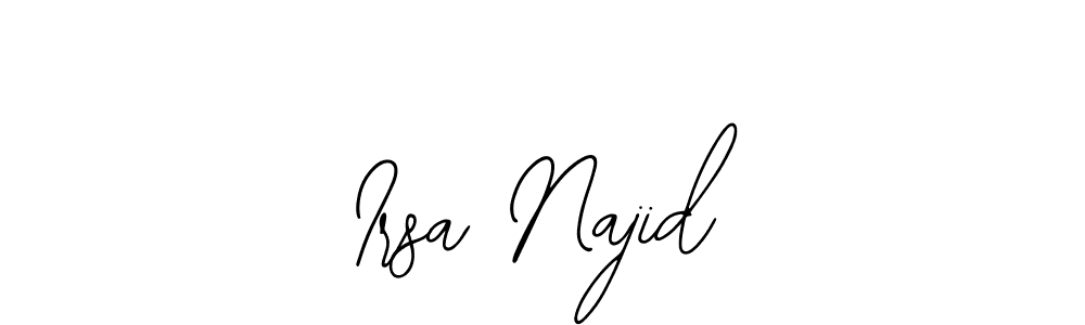 Design your own signature with our free online signature maker. With this signature software, you can create a handwritten (Bearetta-2O07w) signature for name Irsa Najid. Irsa Najid signature style 12 images and pictures png