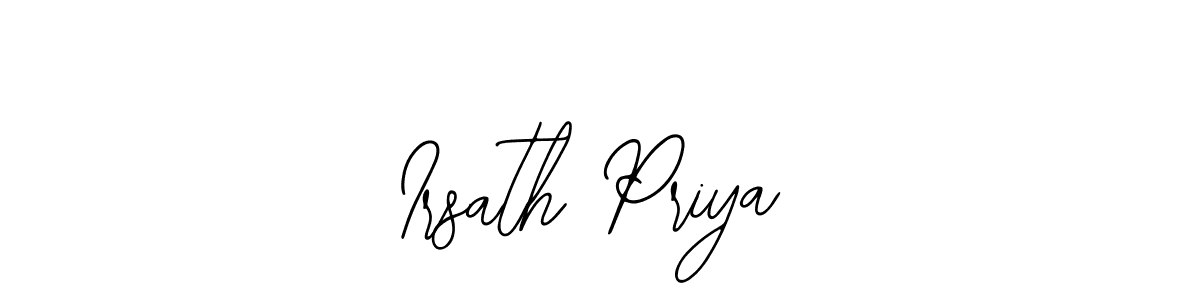 Create a beautiful signature design for name Irsath Priya. With this signature (Bearetta-2O07w) fonts, you can make a handwritten signature for free. Irsath Priya signature style 12 images and pictures png