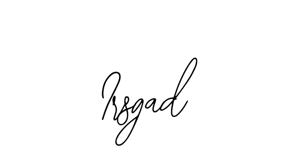 if you are searching for the best signature style for your name Irsgad. so please give up your signature search. here we have designed multiple signature styles  using Bearetta-2O07w. Irsgad signature style 12 images and pictures png