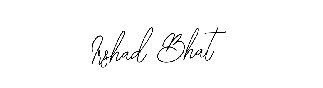 How to make Irshad Bhat name signature. Use Bearetta-2O07w style for creating short signs online. This is the latest handwritten sign. Irshad Bhat signature style 12 images and pictures png